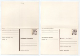 ENTIER POSTAL DOUBLE - REPONSE PAYEE / 1982 - 40/40 PF. SCHLOSS WOLFSBURG DOPPELGANZSACHE (ref LE4084) - Postcards - Mint