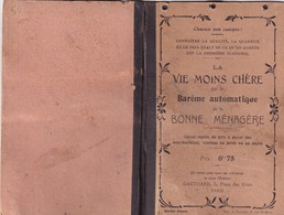 La Vie Moins Chère Par Le Barème Automatique De La Bonne Ménagère - Calcul Rapide Du Prix à Payer Des Marchandises - Comptabilité/Gestion