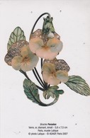 Cpm 10x15  BIJOU -FLEURS Sur Support Transparent "Broche Pensées Verre-or-diamant-émail (5,6 X 7,5)  Musée LALIQUE - Fleurs