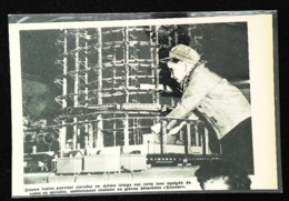 Train Jouet - Jeux De Construction ERECTOR - Coupure De Presse (encadré Photo) De 1954 - Andere & Zonder Classificatie