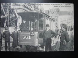 SCHAERBEEK  L'Incendie De L'Hôtel Communale ,Tram ,Bureau De Police Improvisé - Schaerbeek - Schaarbeek