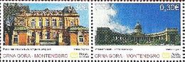 Montenegro. Architecture, Joint With Russia, 2011, Set Of 2 Stamps - Emissions Communes