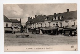 - CPA ECOMMOY (72) - La Place De La République (CAFÉ DE L'UNIVERS) - Photo Neurdein N° 6 - - Ecommoy