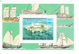 1975 Haute Upper Volta Expo Okinawa Ships Souvenir Sheet MNH - Unused Stamps