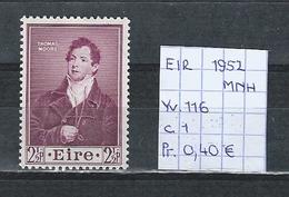 Eire 1952 - Yv. 116 Postfris/neuf/MNH - Neufs