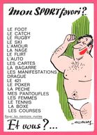 LASSALVY - Humour - " Mon Sport Favori ? ... Foot, Catch, Rugby, Pêche, Femmes .... Et Vous ? " - Homme - Lassalvy