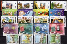 2006 Jubiläum CEPT Sets ** 48€ Montenegro Georgien Lettland Bosnia Serbien Topic Stamp On Stamps 50 Years Of EUROPA - Collections