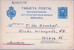 1929 , MADRID - VIENA , ENTERO POSTAL CIRCULADO , ED. 59 , ALFONSO XIII - 25 CTS. - 1850-1931