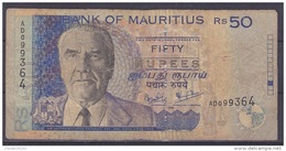 MAURICE      BILLET    50RS   1998 - Mauritius