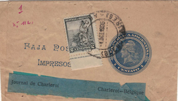 Ganzsache 1906 Mit Zufrankierung An Journal De Charleroi - Cartas & Documentos