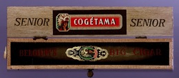 Ancienne Boite Et  Cigare COGETAMA SENIOR  Longueur 20,5CM  Et Boite 23,3 X 4,3cm (Belgique) BELLE BAGUE. - Étuis à Cigares