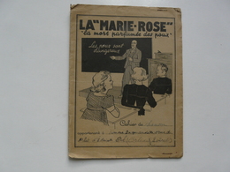 VIEUX PAPIERS - PROTEGE CAHIER ET CAHIER DE CHANSONS : La "MARIE-ROSE" - La Mort Parfumée Des Poux - Enfants