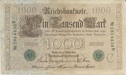 Billet De 1000 Marks ALLEMAGNE 21/04/1910 - 1.000 Mark