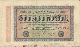 Billet De 20000 Marks Allemagne 20/09/1923 - 20.000 Mark