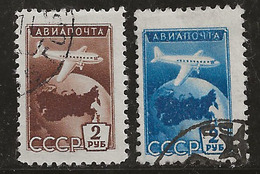 Russie 1955 N° Y&T : PA. 100 Et 101 Obl. - Gebraucht