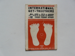 INTERNATIONAL GET-TOGETHERS 1970 In JULY & AUGUST  : STUDENTS CLUB - COPENHAGEN DENMARK - Cultura
