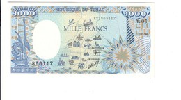 Chad TCHAD Ciad ,1000 FRANCHI Francs 1989 Sup/q.fds Lieve Piega Angolare Lotto.1238 - Chad