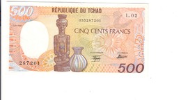 Chad TCHAD Ciad 500 FRANCHI Francs 1986 Sup Lotto.1235 - Tsjaad