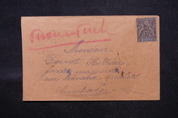 INDE - Enveloppe De Karikal Pour Le Cambodge ( Phong Penh ) En 1912, Affranchissement Groupe - L 59034 - Briefe U. Dokumente