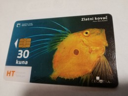 KROATIE FISH TRANSPARANT CARDS  5x  SET SPECIAL CARDS **1608** - Croatie