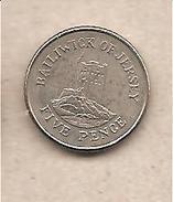 Jersey - Moneta Circolata Da 5 Pence - 1990 - Jersey