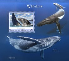 2020-04- MALDIVES -  WHALES         1V    MNH** - Baleines