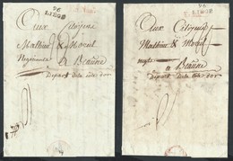 2 Lac 96/LIEGE + Marques Différentes En.Num. En Rouge (En Numéraire) Pour Beaune. RR - 1794-1814 (French Period)