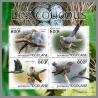 TOGO 2020 MNH Cuckoos Kuckucke Coucous M/S - IMPERFORATED - DH2016 - Cuckoos & Turacos