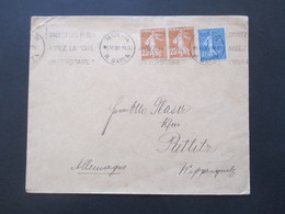 Frankreich 1930 Säerin Zwei Verschiedene Ausgaben Mit / Ohne Sonne Im HIntergrund MiF Paris - Putlitz - Briefe U. Dokumente