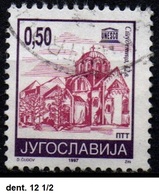 # Jugoslavia 1997 - Monastery Studenica - Dent. 12 1/2 - Datato 1997 - Gebraucht