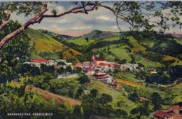 1949 , PUERTO RICO - T.P. CIRCULADA , BARRANQUITAS , CIRC. ENTRE SAN JUAN Y ROMA - Puerto Rico
