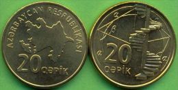 Azerbaijan 2006 (ND) 20 Qapik Coin KM#43 UNC - Aserbaidschan