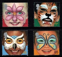 Great Britain 2001 New Millennium. RIghts Of The Child . Face Painting Set Of 4 MNH - Ungebraucht