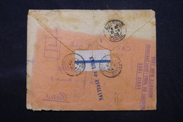FRANCE / ALGÉRIE - Griffe Du Naufrage Du Hilda Au Verso D'une Enveloppe De Constantine En 1903 Pour Ajaccio - L 59076 - Lettere Accidentate