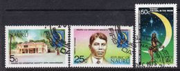 Nauru 1973 50th Anniversary Of Co-operative Society Set Of 3, Used, SG 113/5 (BP) - Nauru