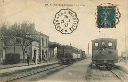 03 Chantelle  La Gare  Train Locomotive - Other & Unclassified