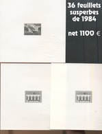 1984 Quasi Complète Feuillets Noirs Ministériels Tirage De 70 Exemplaires Seulement - Ministervelletjes  [MV/FM]