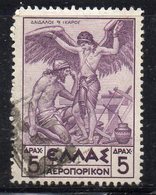 T152 - GRECIA , Posta Aerea 5 Dracme N. 24A Usato (M2200) - Used Stamps