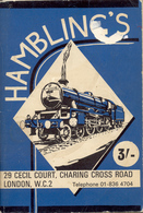 Catalogue HAMBLING'S 1960 OO / HO TT Locomotive & Tender Parts - Anglais