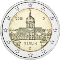 2018 Germany Special 2 Euro Deutschland Gedenkmünze Bundeslanden Berlin Prägung D Gelaufen Circulated - Germany