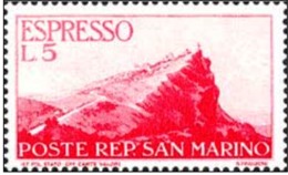 1945 - SAN MARINO - ESPRESSO 5 LIRE - E 13 -  NUOVO - MNH - Sellos De Urgencia