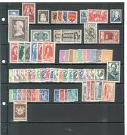 Année Complète 1944 - 70 Timbres Neufs Sans Charnières Ni Traces -  Yvert  599 à 668 - 1940-1949