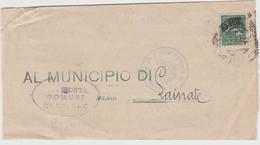 9294.  R.S.I. Repubblica Sociale - Plico Lettera - Milano Lainate - 1944 - Marcophilie