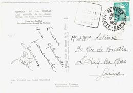 SERVOZ Haute Savoie Carte Postale 8F Gandon Yv 810 Ob Daguin SER302 Recette Distribution Pointillé - Covers & Documents