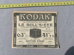 1901 GA PUBLICITE APPAREIL PHOTOS KODAK LE BULL S EYE - Collections