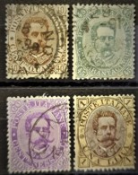 ITALIA / ITALY 1889 - Canceled - Sc# 53-56 - 40c 45c 60c 1L - Afgestempeld