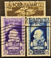 ITALIA / ITALY 1935 - Canceled - Sc# 346, 347, 348 - Gebraucht