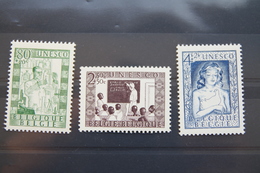 Série Complète "En Faveur De L'UNESCO" (COB/OBP 842/844, MNH**) 1951. - Ungebraucht