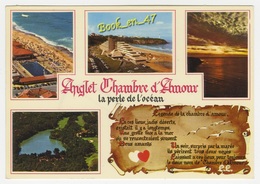 Delcampe - {59415} 64 Pyrénées Atlantiques Anglet Chambre D' Amour Multivues ; Piscine Et Plage , V.V.F. Et Phare , Lac De Chiberta - Anglet