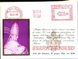 93856) VATICANO -FOGLIETTO  ERINNOFILO DELL'INCORONAZIONE DI PAOLO VI-USATO - Otros & Sin Clasificación